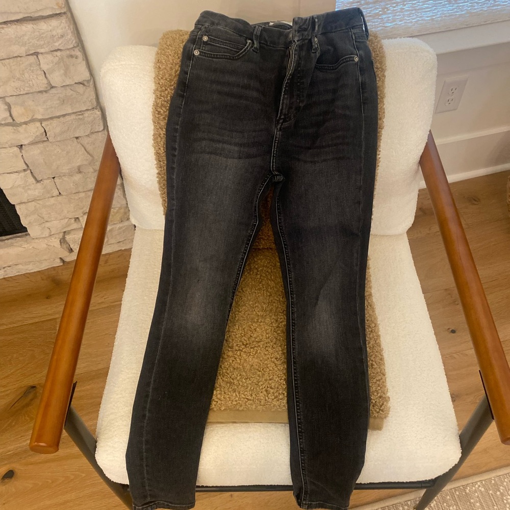 FREE PEOPLE HIGH RISE SKINNY JEANS